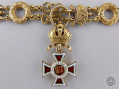 An 1860'S Miniature Order Of Leopold In Gold