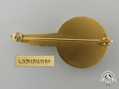 A Pan American Airlines Stewardess Badge In Gold