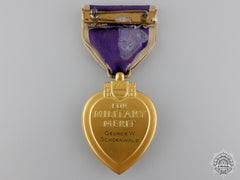 A Second War American Purple Heart To George W. Schoenwald
