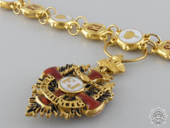 A Miniature Austrian Order Of Franz Joseph In Gold By R. Souval