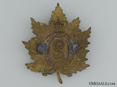 Wwi Era 2Nd Regiment Queen's Own Rifles Cap Badge
