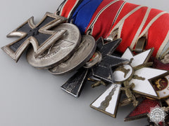A Fine Second War Unusual German Policeman's Medal Bar