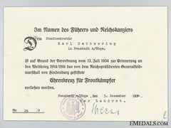 Wwi 1917 Roeux Bravery Group To Gefr.dettmering