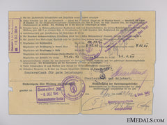 An Army Wehrpass & Luftwaffe Soldbuch To Brothers; Mia 1944