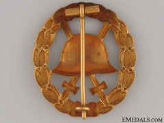 Wwi Wound Badge - Cut Out Gold Grade