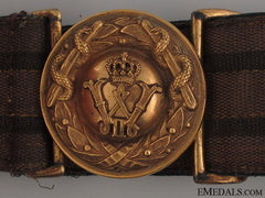 A Wwi Prussian Medical Officer's Belt & Buckle