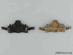Wwi 219Th Infantry Battalion Shoulder Collar Badge Pair