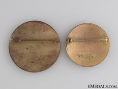 Two German Red Cross Badges