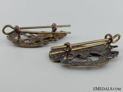 Pre-Wwi 9Th Mississauga Horse Collar Tab Pair