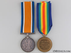 A First War Medal Pair To The 38Th Canadian Infantry
