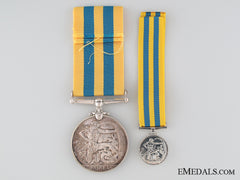 Canadian Korea Medal With Miniature