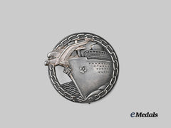 Germany, Kriegsmarine. A Blockade Runner Badge, Variation 2, Refurbished Example by Schwerin