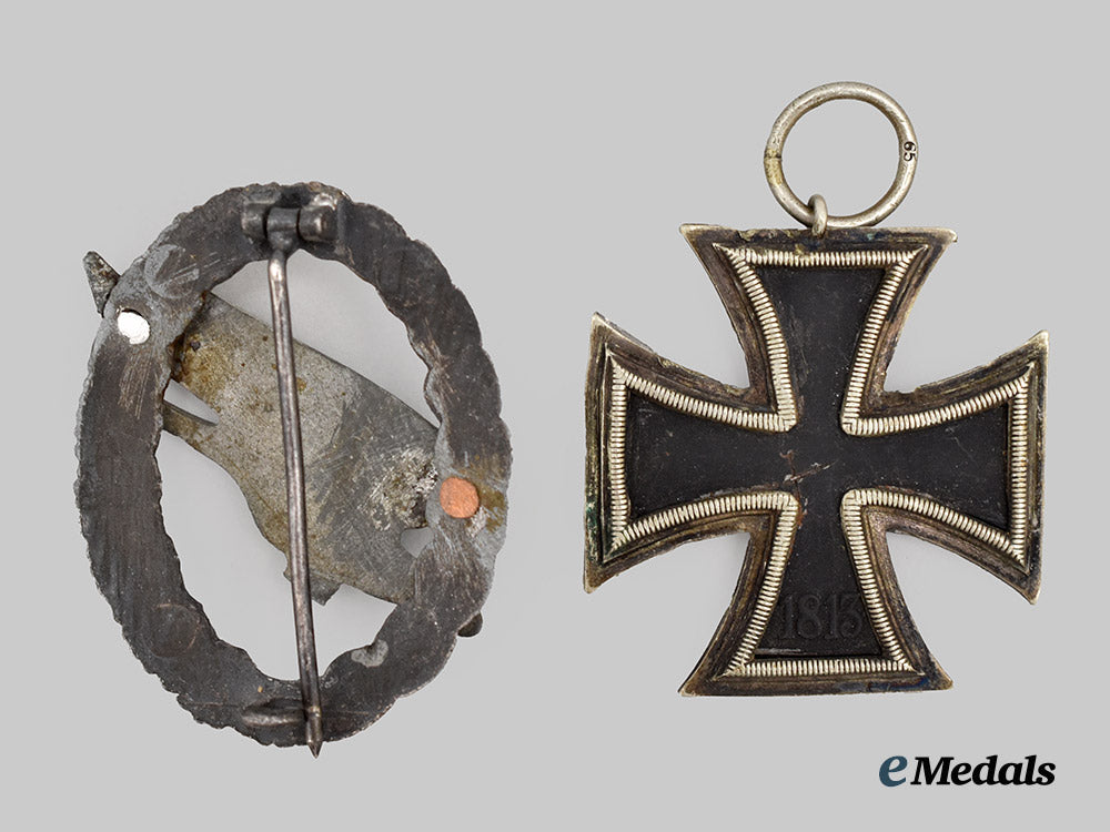 Germany, Wehrmacht. A Pair of Service Awards, Relic Examples Modified for Post-War Display
