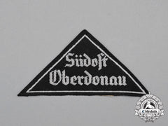 A Mint And Unissued Hj “Südost Oberdonau” District Sleeve Insignia; Rzm Tagged