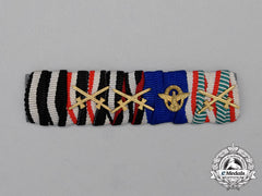 A First And Second War German Police Long Service Medal Ribbon Bar Grouping