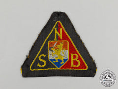 A Nsb National Socialist Movement In The Netherlands Black Shirts Sleeve Patch