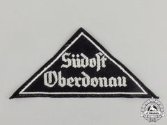 A Mint And Unissued Hj/Bdm “Südost Oberdonau” District Sleeve Insignia; Rzm Tagged