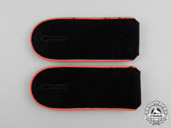 A Mint And Unissued Matching Pair Of Waffen-Ss Panzer Em’s Shoulder Boards