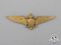 A United States Navy/United States Marine Corps (Usn/Usmc) Pilot Badge, C. 1930S