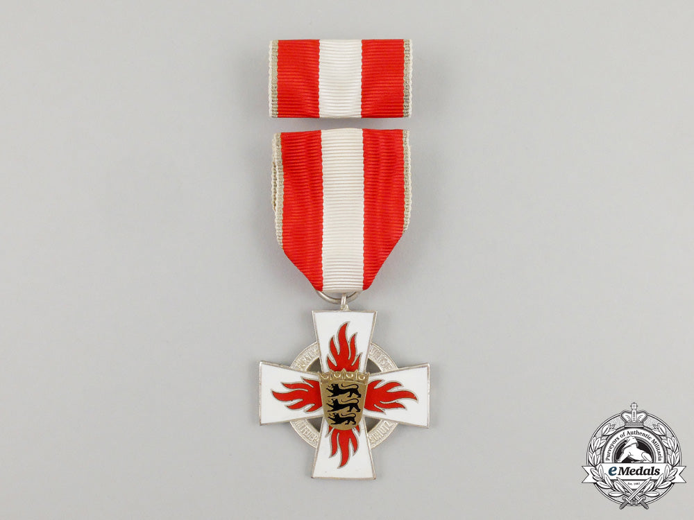 a_mint_german_cased_fire_brigade_baden-_württemberg25_year_service_cross_j_319