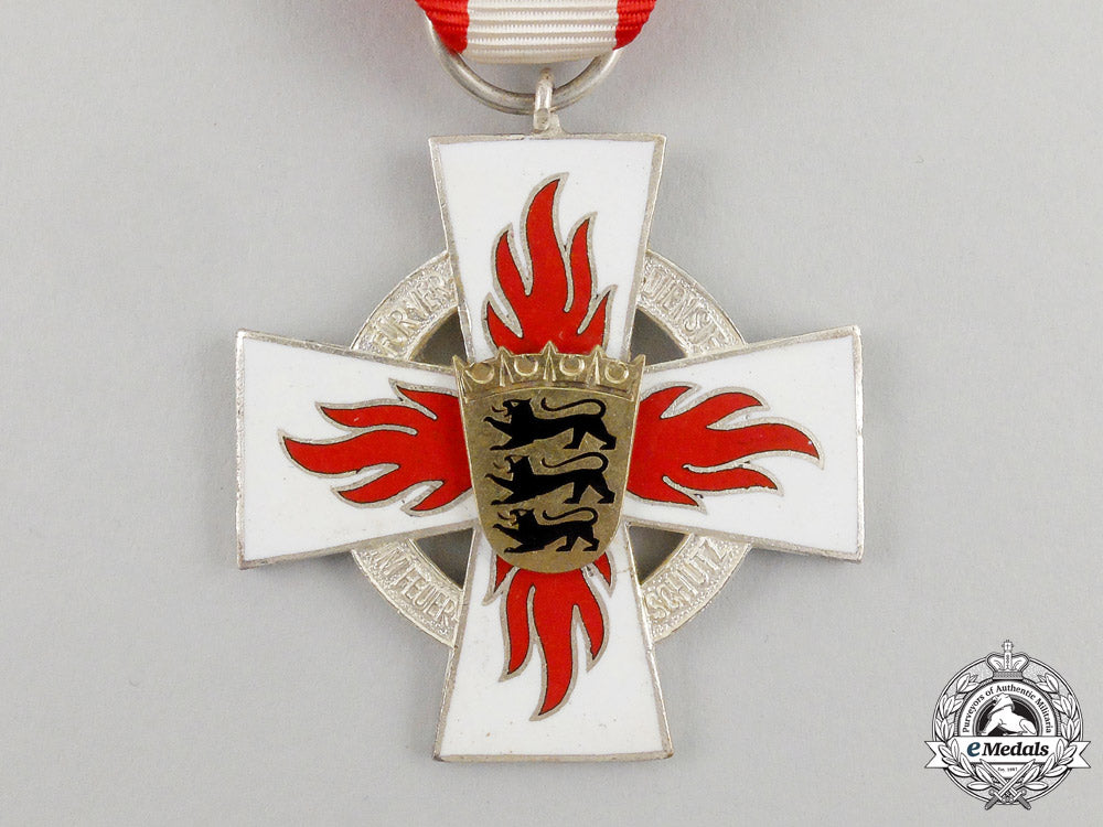 a_mint_german_cased_fire_brigade_baden-_württemberg25_year_service_cross_j_320