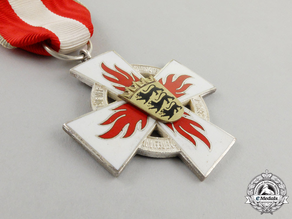 a_mint_german_cased_fire_brigade_baden-_württemberg25_year_service_cross_j_322