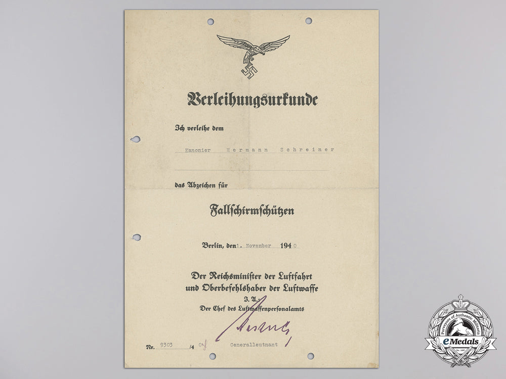 an_award_document_for_a_fallschirmschützen(_paratrooper)_badge,_berlin,1940_j_325
