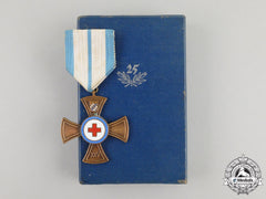 A Mint German Bavarian Red Cross Decoration For 25 Years Of Services