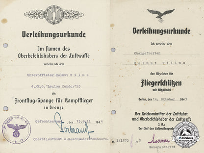 two_award_documents_to_unteroffizier_helmut_wilms;“_legion_condor”_j_336