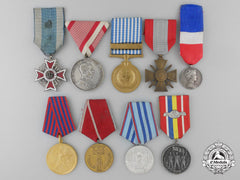 Nine European Awards, Decorations, And Medals