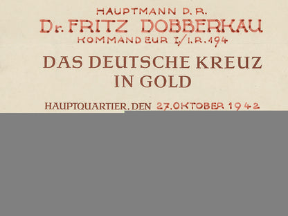 an_award_document_for_german_cross_in_gold_to_hauptmann/_kommandeur_i./_i.r.194_j_396