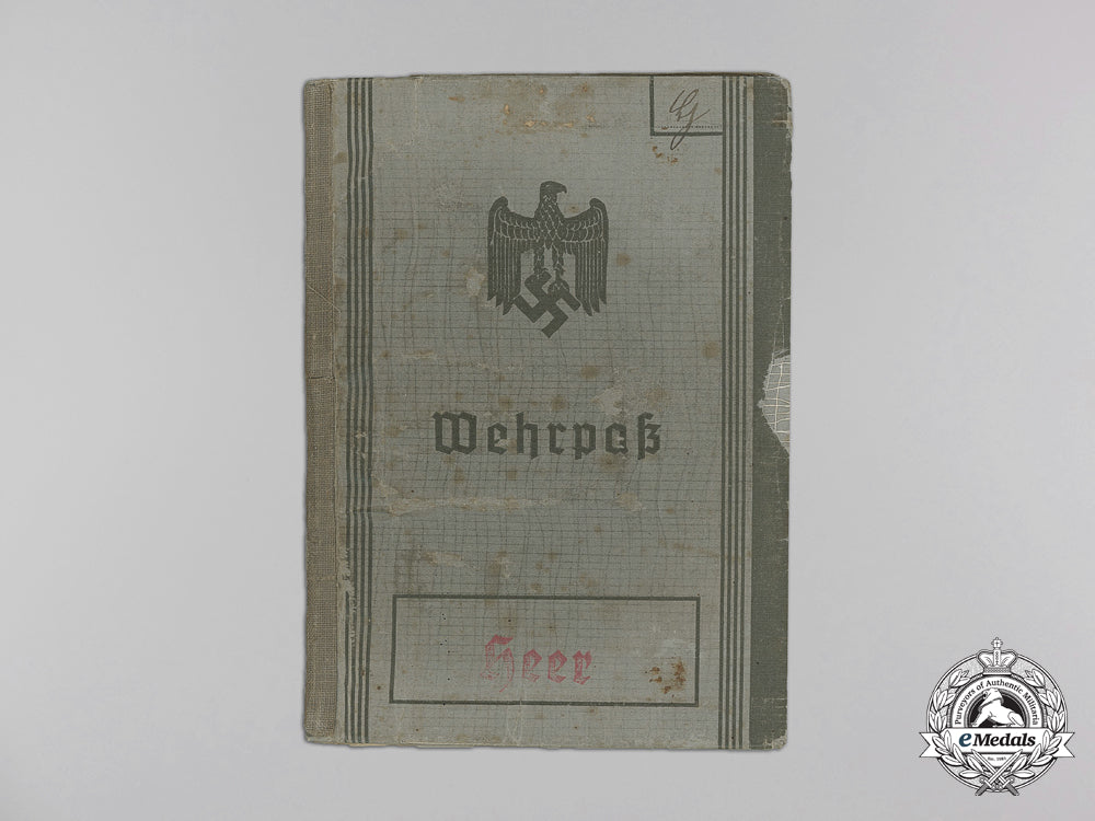 a_wehrpass&_document_group_to_a_front_line_soldier_killed_in_russia_j_445