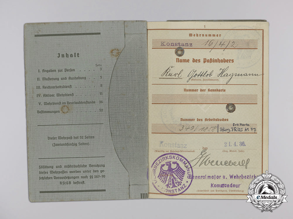 a_wehrpass&_document_group_to_a_front_line_soldier_killed_in_russia_j_446