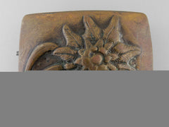 A Rare Edilwiess Belt Buckle By Josef Feix & Söhne, Gablonz