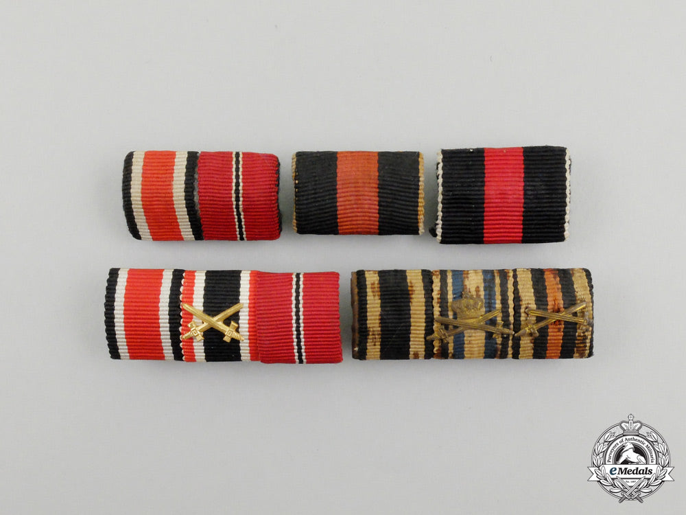 five_first_and_second_war_german_medal_ribbon_bars_j_518_1