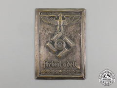 A Third Reich Period Rad “Labour Is Noble” Wall Plaque