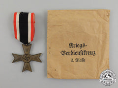 A War Merit Cross Second Class Without Swords In Its Packet Of Issue By Baumeister