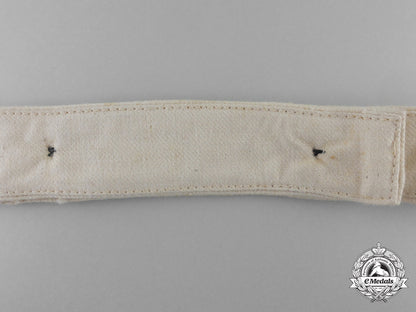 a_german_white_cloth_belt_with_slider_buckle_j_776