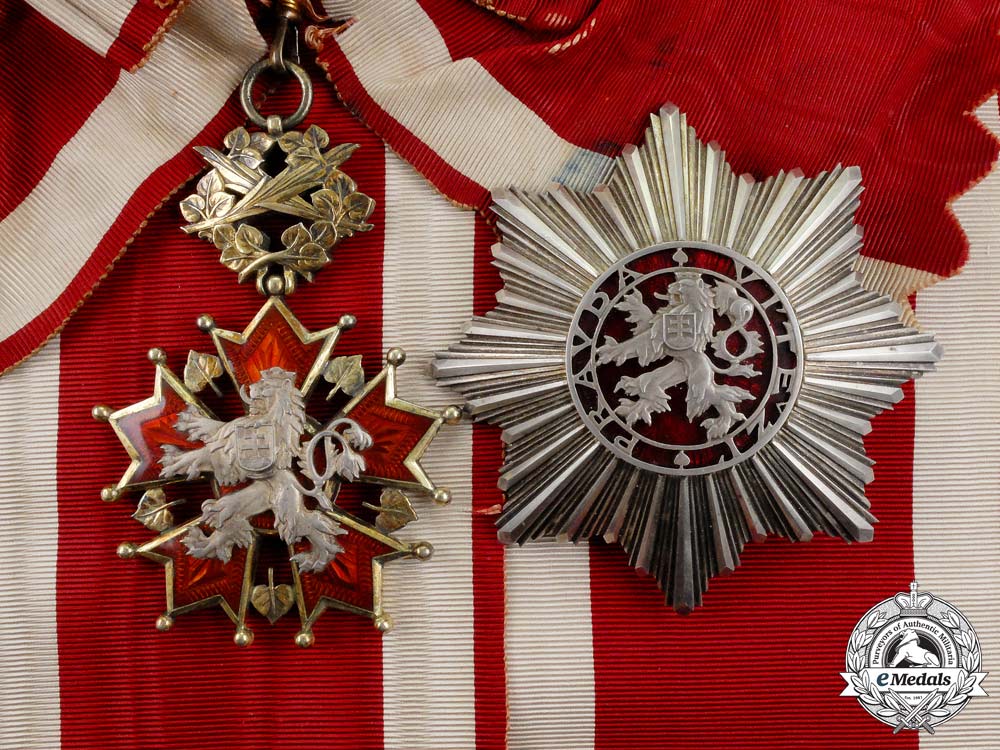 ＣＺチェコスロバキア軍＊白ライオン騎士十字勲章＊司令官クラス A Czechoslovakian Order Of The White Lion; 1St Class Grand Cross