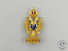 A Miniature Austrian Order Of The Iron Crown In Gold