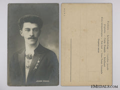 Johann Strauss Ii With Turkish Awards Postcard