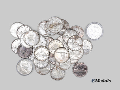 canada,_commonwealth._a_lot_of32_silver_dollars_e_medals__c7676_5