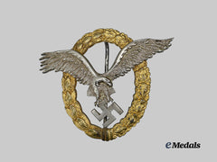 Germany, Luftwaffe. A Pilot and Observer Badge, Type 4b, by C.E. Juncker