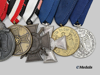 germany,_wehrmacht._a_combatant’s_medal_bar_for_bravery_and_long_service,_mounted_in_austrian_style_e_medals__g62691_5
