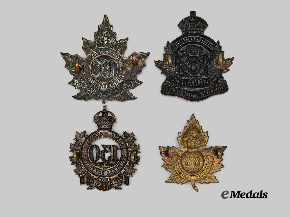 canada,_c_e_f._a_lot_of_four_cap_badges_e_medals__c7274_3