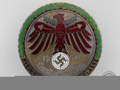 A Gau Champion Badge In Gold With Oakleaves On Volks Target
