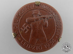 A 1934 20Th German Shooting Competition At Leipzig Badge