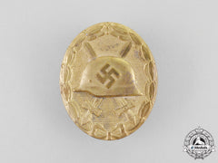 A Second War German Gold Grade Wound Badge By B.h. Mayer