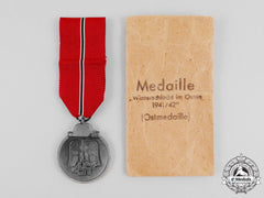 A Second War German Eastern Winter Campaign Medal In Its Packet Of Issue