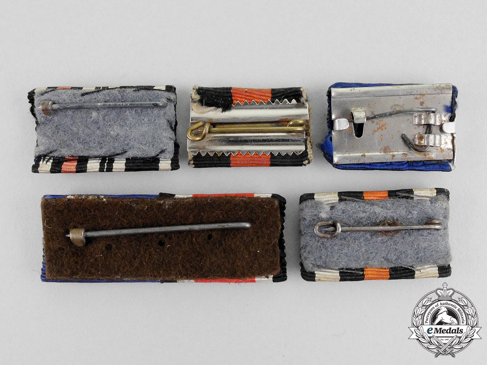 five_first_and_second_war_german_medal_ribbon_bars_k_344_1